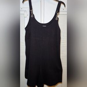 Vintage Y2K Women's Romper Pro Spirit M One Piece Black Metal Paper Tag USA Made